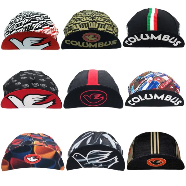 Columbus Cycling Cap Gorra Ciclismo Bicycle Hat Transpirable Poliéster Bike Caps MTB