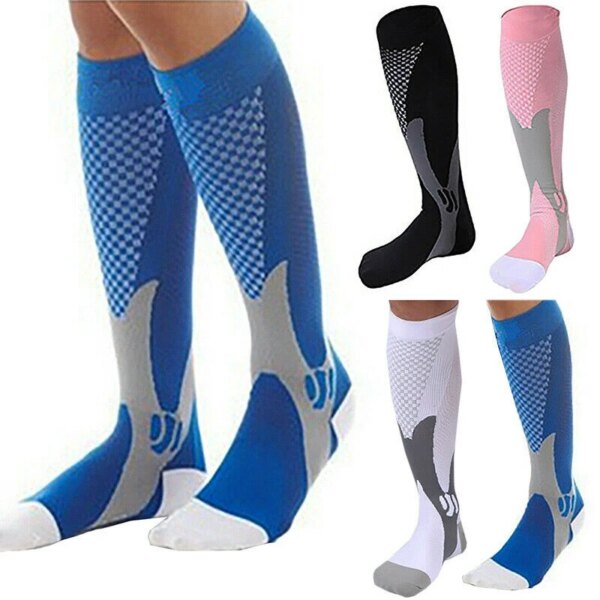 Calcetines de compresión calcetines de fútbol antideslizantes calcetines de fútbol hombres mujeres deportes béisbol Rugby calcetines de ciclismo medias de enfermería médica