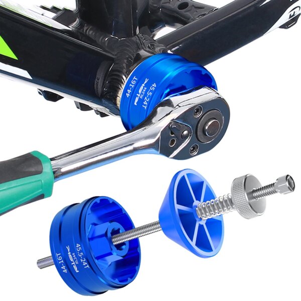 Herramientas de instalación de bicicleta autoextractor de brazo de manivela BB44- BB45.5 BB39-BB40.5 herramienta antidesplazamiento de eje Central Reparación de bicicletas