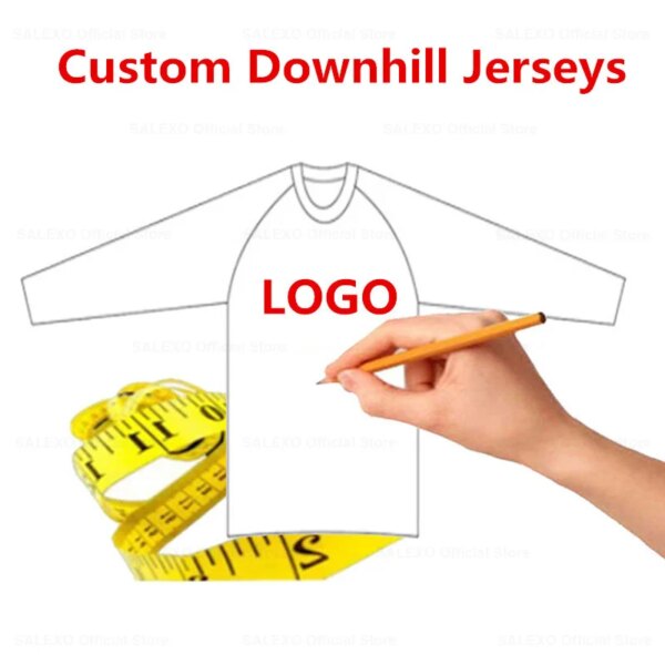 Camisetas para descensos personalizadas para hombre y mujer, camisetas para bicicleta de montaña, camiseta para motocicleta DH todoterreno, ropa deportiva para Motocross, diseño DIY