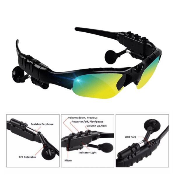 Gafas de ciclismo deportivas con Bluetooth, gafas de sol inalámbricas con música para hombre, bicicleta de montaña, deporte de bicicleta, gafas de sol para ciclismo, gafas de montaña para mujer