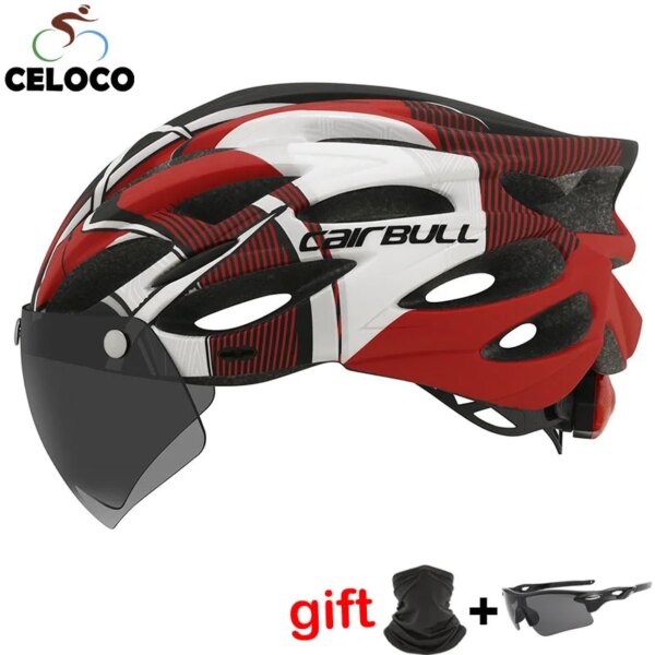 Casco de ciclismo ligero para hombre y mujer, Casco Led para bicicleta de montaña y carretera, 54-62cm, Accesorios para Casco