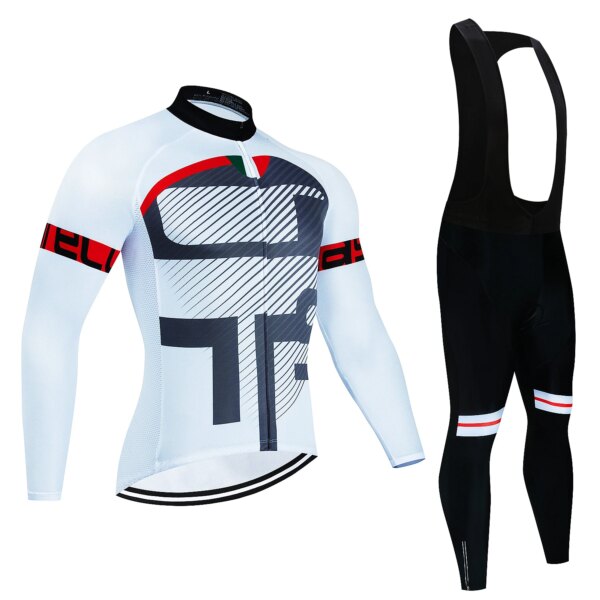 Jersey de ciclismo 2022 para hombre, ropa de ciclismo de manga larga, conjunto de Jersey de ciclismo deportivo de carreras transpirable, ropa de ciclismo para primavera y otoño 2022