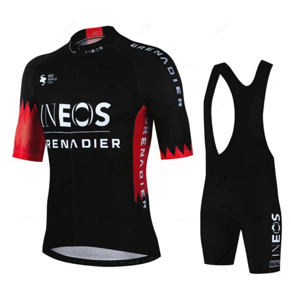 Jersey de ciclismo 2023 Pro Team Ineos, conjunto de Bicicleta para hombre, ropa para Bicicleta de carreras, traje transpirable, ropa para Bicicleta de montaña, ropa deportiva
