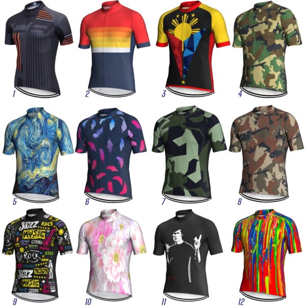 Camiseta de ciclismo de manga corta para bicicleta MTB, ropa profesional para bicicleta de carretera, ropa deportiva, chaqueta de Motocros, camiseta ajustada, camiseta especial