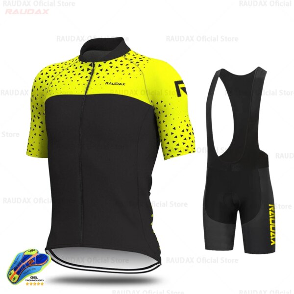 Camisetas de Ciclismo 2024 raudax equipo Ropa de Ciclismo completa MTB Ciclismo Bib Shorts camisetas de bicicleta trajes de triatlón Ropa Ciclismo