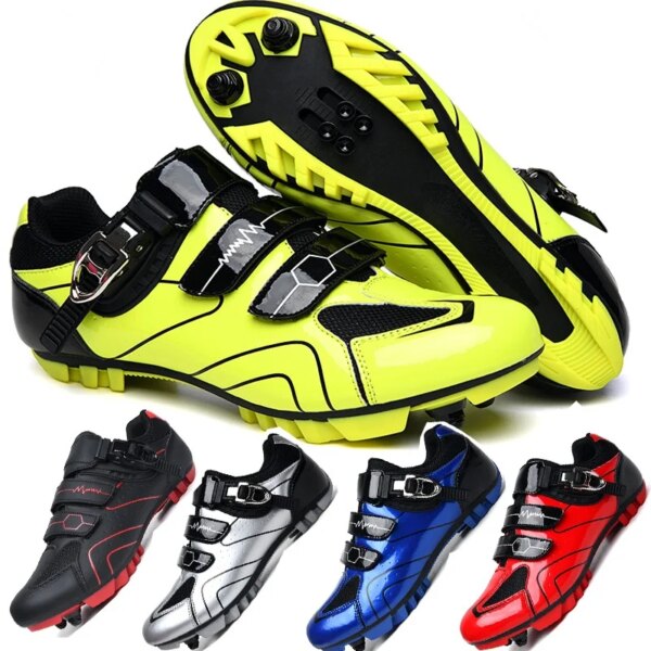 Zapatos de Ciclismo para hombre, Zapatillas de Ciclismo de montaña y de carretera para exteriores, Zapatillas de Ciclismo MTB para mujer, Zapatillas de Ciclismo Mtb