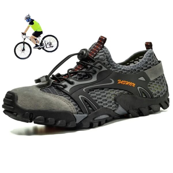 Zapatos de ciclismo para bicicleta de montaña, zapatos con bloqueo automático, zapatillas antideslizantes y transpirables, zapatos para ciclismo de montaña