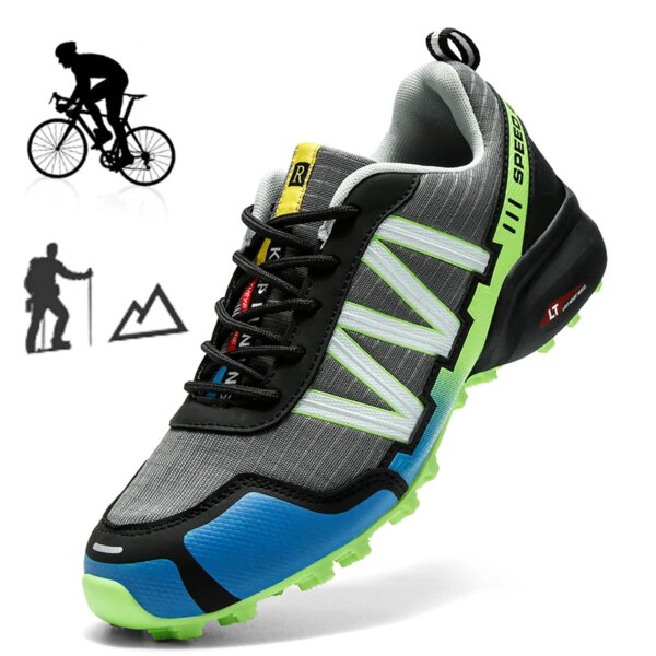 Zapatos de ciclismo, zapatillas de ciclismo para hombre, zapatos de motocicleta de tela Oxford, zapatos impermeables para bicicleta, zapatillas de deporte para senderismo al aire libre para hombre, invierno