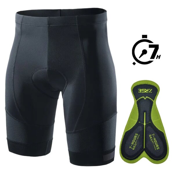 Pantalones cortos de ciclismo con almohadilla de Gel para hombre y mujer, ropa para bicicleta de montaña o de carretera, Enduro, Lycra, verano 2023, 7 horas