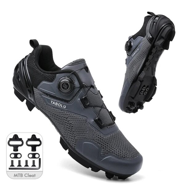 Zapatillas de ciclismo MTB para hombre, tacos de ruta, zapatos planos de velocidad para bicicleta de montaña, calzado deportivo para ciclismo de montaña Spd