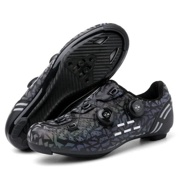 Zapatillas de ciclismo para hombre y mujer, calzado deportivo con autosujeción para bicicleta de montaña, calzado plano SPD Ciclismo de Carretera