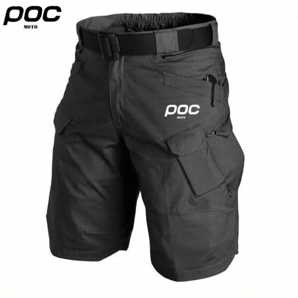 Pantalones de ciclismo de verano para hombre, pantalones cortos impermeables y transpirables para descenso de montaña, ropa para MOTO POC, pantalones de carga para motocicleta y carretera