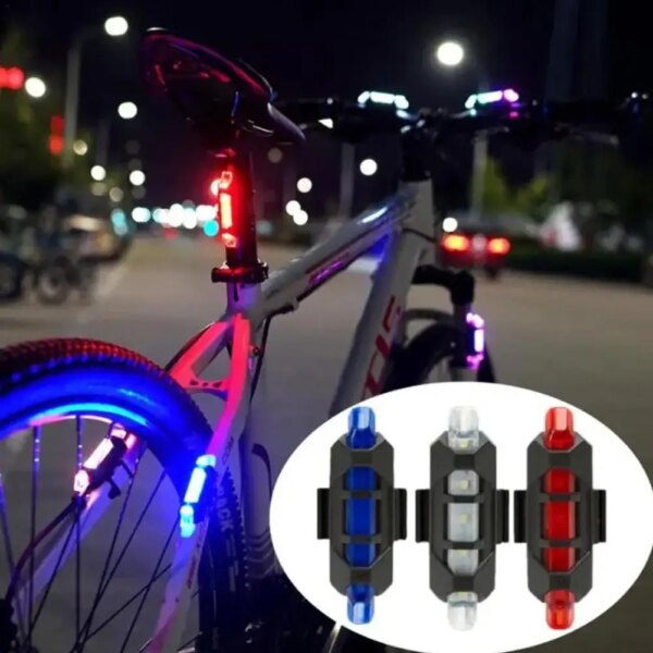 Luces traseras de ciclismo, luces traseras recargables para bicicleta, luces de advertencia para bicicleta de montaña y carretera, luces traseras 918