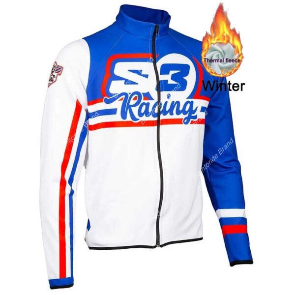 Chaqueta de ciclismo 2021, ropa térmica de lana de manga larga para bicicleta de carretera, ropa de ciclismo de montaña y descenso, maillot de ciclismo