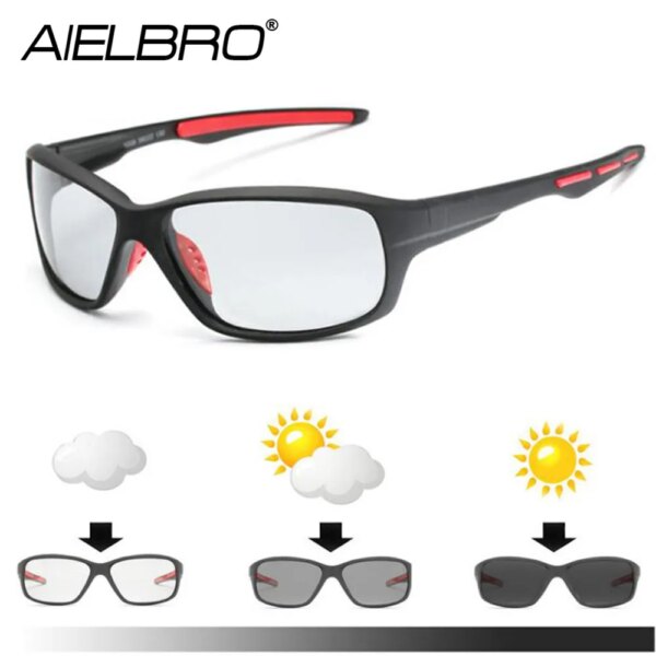 Gafas de sol de ciclismo, gafas fotocromáticas para hombre, gafas de ciclismo polarizadas, gafas de ciclismo, gafas polarizadas 2020