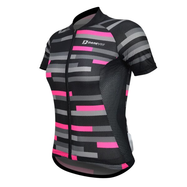 Camiseta de ciclismo DAREVIE para mujer, camiseta de ciclismo suave y ajustada para mujer, camiseta de bicicleta de secado rápido transpirable de alta calidad para equipo profesional