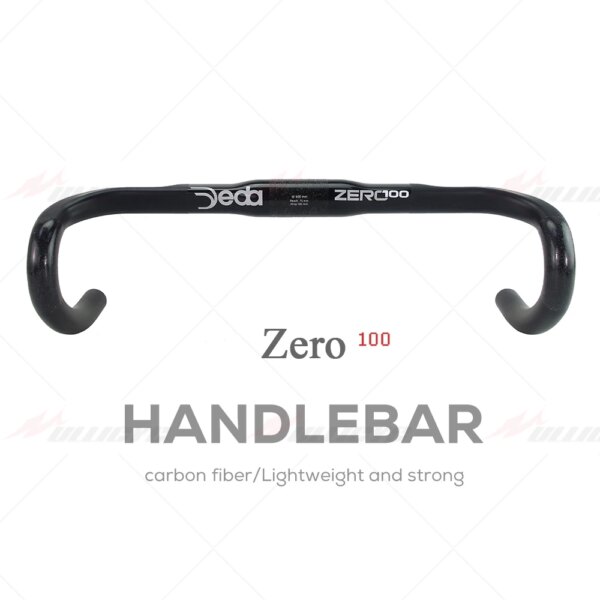 DEDA Zero 100 UD negro brillante + fibra de carbono mate 31,8mm manillar de bicicleta de carretera barra de caída de ciclismo piezas de bicicleta