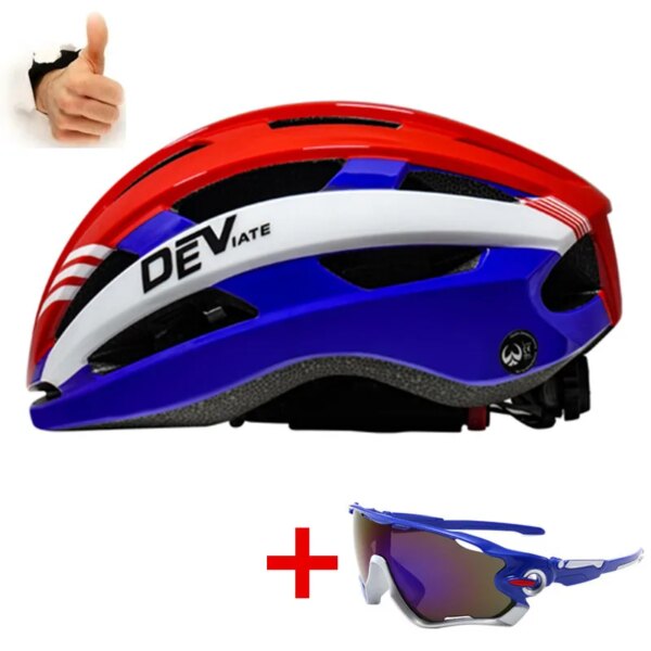 DEV-casco de ciclismo para bicicleta de montaña y carretera, gorra de carreras transpirable, casco de seguridad para bicicleta de montaña, marca DEV