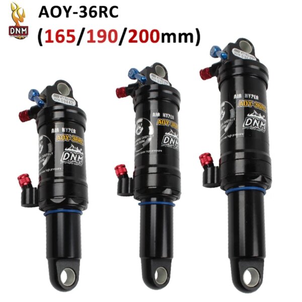 Amortiguador de bicicleta DNM MTB, Amortiguador de aire trasero para bicicleta AOY-36RC 125mm 165mm 190mm 200mm XC, pieza de choque trasero para bicicleta de montaña