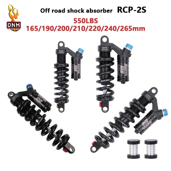 DNM RCP2S-amortiguador para bicicleta de montaña, suspensión trasera, amortiguador para MTB, descenso, DH, 190mm, 200m, 220mm, 240mm