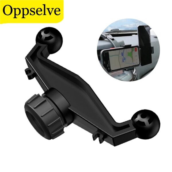 Base de soporte Dual para teléfono de coche, soporte de gravedad con cabeza de bola de 17mm, ventosa Universal para tablero, accesorios de soporte GPS para teléfono fijo