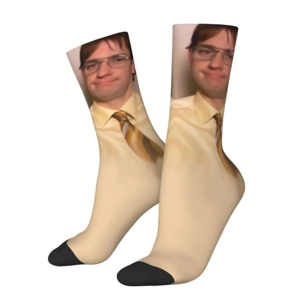 Dwight Schrute The Office TV Calcetines de invierno unisex Ciclismo Happy Socks Street Style Crazy Sock