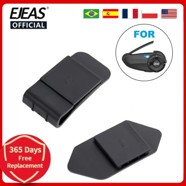 EJEAS Quick7 Clip de montaje Base de cinta de doble cara para Q7 Q2 V7 Q8 tipo C V4 plus MS8 MS20 intercomunicador de auriculares para casco de motocicleta