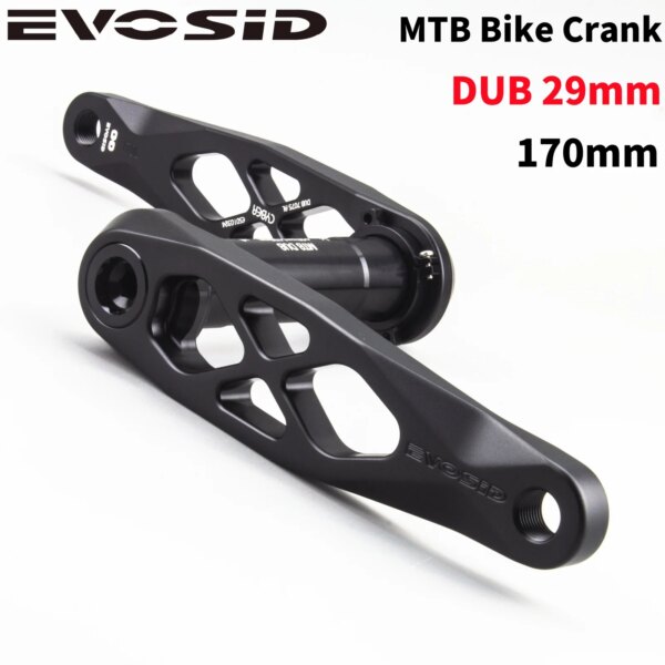 EVOSID-manivela para bicicleta de montaña, 170mm, 29mm, eje DUB, juego de bielas integrado hueco, aleación de aluminio ultraligera, 585g, 8S-12 velocidades