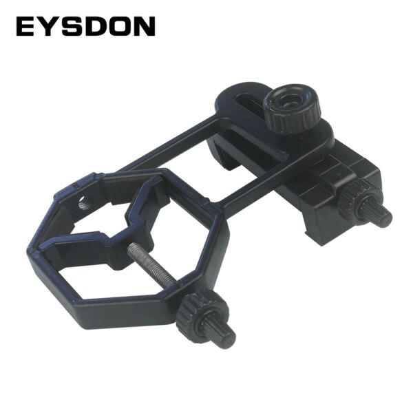 EYSDON-Adaptador Universal para teléfono móvil, montaje de Clip para telescopio Monocular Binocular, soporte para teléfono, ocular de Metal