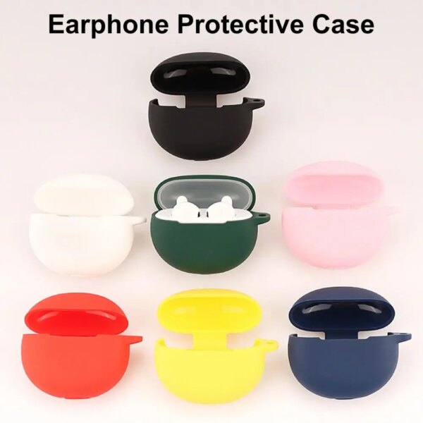 Funda protectora de auriculares para OPPO Enco Air/Air 2, funda protectora de silicona suave anticaída, accesorios para auriculares