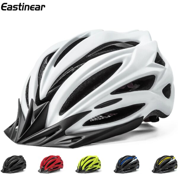 Eastinear-casco de bicicleta para adultos, de una pieza, Unisex, ultraligero, transpirable, para exteriores, montaña, carretera, con luz trasera