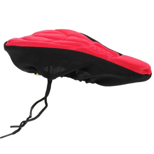 Almohadilla para sillín de bicicleta eléctrica, accesorios para bicicletas, cojín para asiento de bicicleta, funda de cojín de Gel, asiento de bicicleta rojo