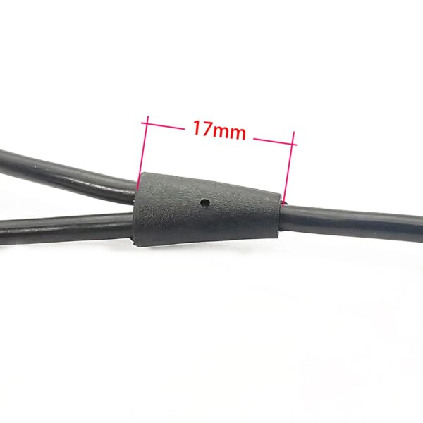 Pieza de repuesto para bicicleta eléctrica, Cable divisor Y ABS negro, Sensor de freno para bicicleta eléctrica, novedad de 2022