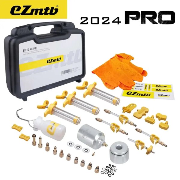 Ezmtb 2024 Pro bicicleta freno de disco hidráulico Kit de purga de aceite herramientas para SRAM, SHIMANO,Avid, serie MTB herramienta de reparación de frenos de bicicleta de carretera