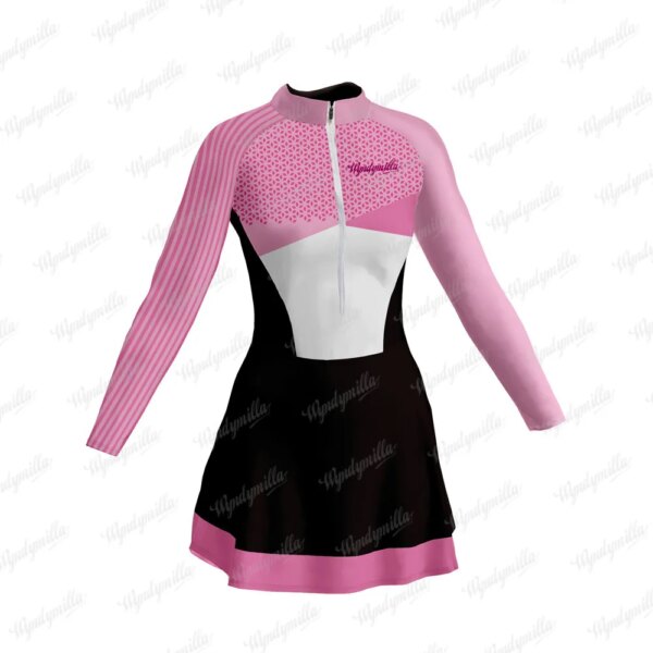 Fêmea Falda de Ciclismo Falda de Bicicleta Traje Falda de Triatlón Vestido Skinsuit Maillot Vestidinho Gimnasio Correr Deportes Traje de Ciclismo al Aire Libre