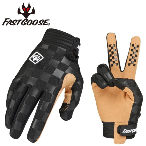 FASTGOOSE-guantes finos de dedo completo para Motocross, guantes para ciclismo, primavera, otoño y verano, absorben el sudor y usan