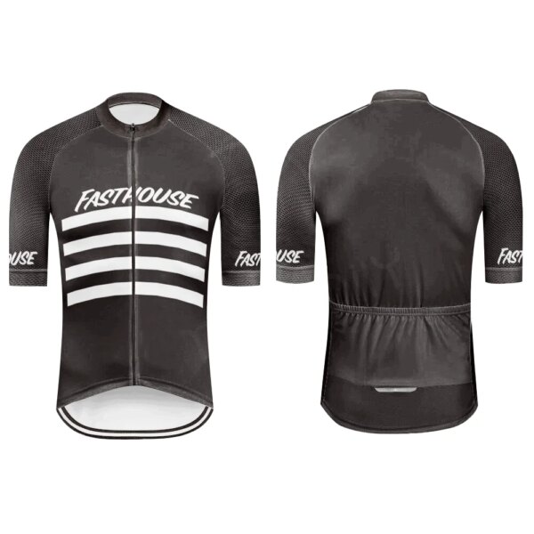 FASTHOUSE-Camiseta de ciclismo para hombre, camisetas Maillot MTB, ropa para bicicleta de montaña, camiseta para hombre, sastrería italiana de verano 2023