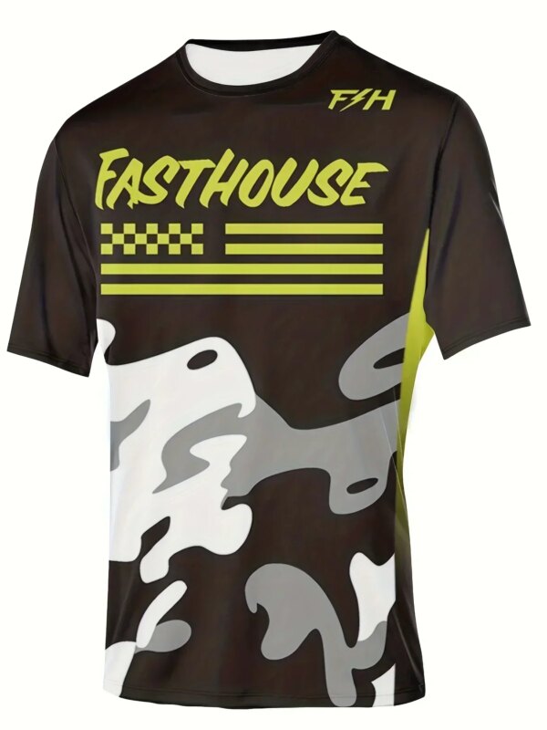 FASTHOUSE motocicleta camisa motor ciclismo Jersey ropa de montar bicicleta carreras para hombres deportes ropa de montar de manga larga