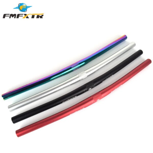 FMFXTR Manillar de Bicicleta de montaña Rainbow, Barra Recta ultraligera, aleación de Aluminio, Bicicleta de Carretera, 25,4 mm x 540 mm, 580 mm