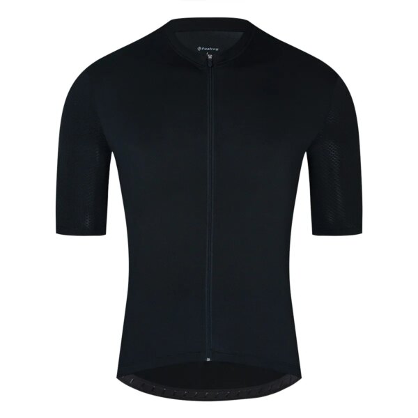 FUALRNY Negro 2022 Jersey de ciclismo Anti-Pilling Ropa de bicicleta ecológica Ropa de bicicleta de equipo de carretera Camisas enviadas en 24 horas