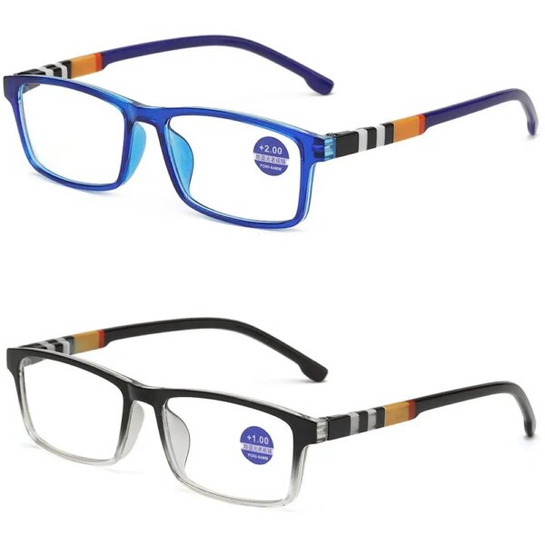 Gafas de lectura antiluz azul a la moda, gafas de protección ocular ultraligeras para lectores, gafas Unisex elegantes y cómodas para presbicia