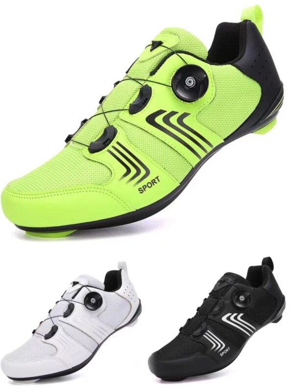 Zapatillas de Ciclismo a la moda, Zapatillas de Ciclismo, zapatos de bicicleta de carretera con tacos planos, zapatos de bicicleta de carreras para mujer, calzado SPD