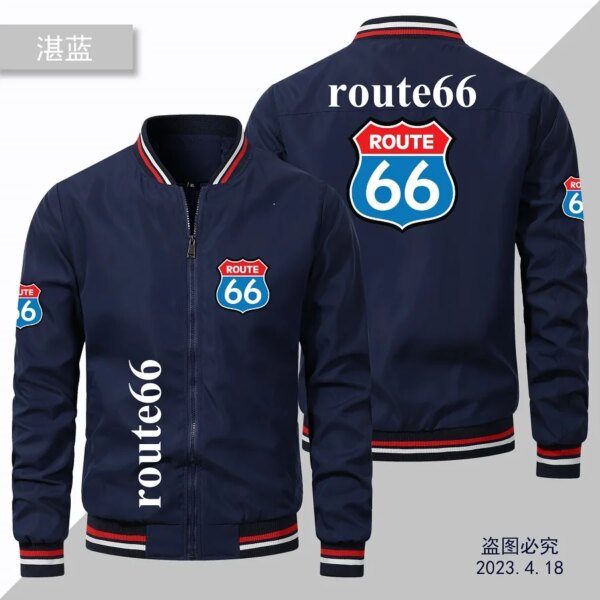 Chaqueta de moto de moda para hombre en 66 Park Road, ropa deportiva de aventura para acampar al aire libre Harajuku, uniforme de béisbol informal de Hip Hop