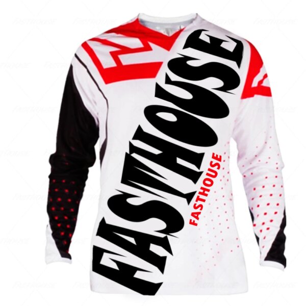 Fasthouse Jersey para descensos, camiseta para Motocross, camiseta para bicicleta, camiseta de carreras para bicicleta de montaña, Polera Mtb, camiseta para motocicletas DH, deporte de manga larga