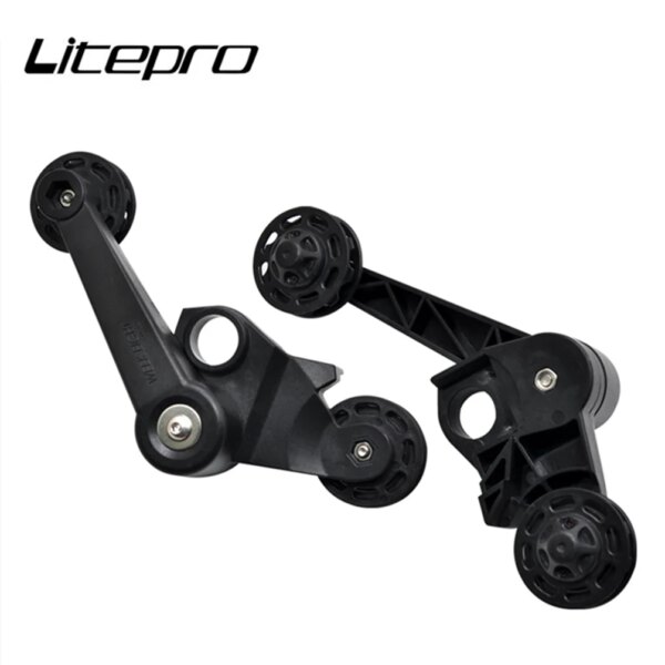 Tensor de cadena plegable para bicicleta Brompton, soporte de plástico, desviador trasero de 2/6 velocidades, prensador estabilizador, cadenas de bicicleta BMX