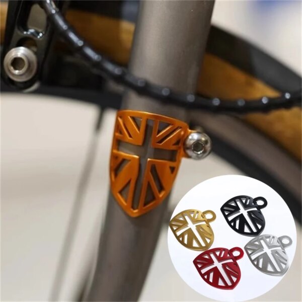 Protección plegable del cable del freno de la bicicleta para proteger la horquilla antifricción Brompton