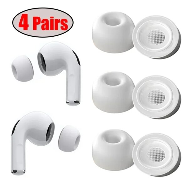 Almohadillas protectoras de silicona suave para Airpods Pro 1/2 Gen, almohadillas para los oídos para Air Pods Pro 2, accesorios para auriculares