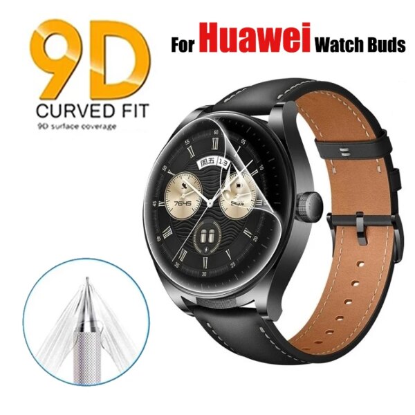 Para Huawei Watch Buds 43mm accesorios para reloj inteligente TPU hidrogel película protectora suave HD Protector de pantalla de reloj transparente