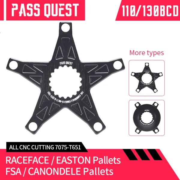 Adaptador de plato para RACEFACE EASTON Claws FSA CANONDELE, convertidor Spider 110 BCD 130 bcd, 5 brazos, manivela de velocidad para bicicleta de carretera